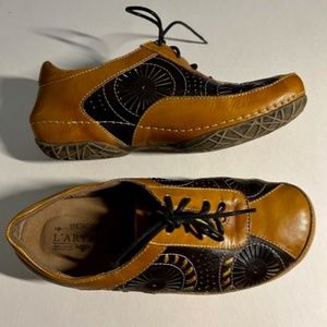 Spring Step L’Artiste Two Tone Leather Balmar Lace